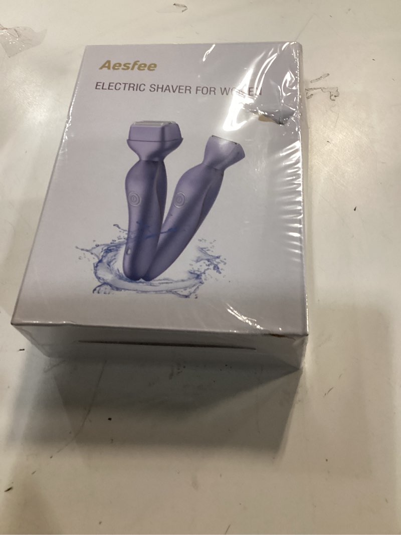 Condition photo showing New/Like New for Electric Razors for Women Face Full Body, 2-in-1 Bikini Trimmer and Shavers for Womens Legs Arms Underarm Pubic Hair, Comfort Smooth Lady Body Trimmers IPX7 Waterproof Wet and Dry, USB-C Rechargeable