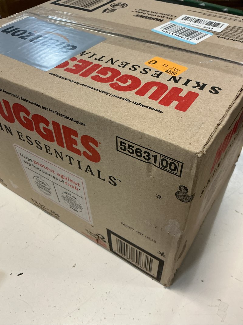 Condition photo showing New/Like New for Huggies Size 3 Diapers, Skin Essentials Baby Diapers, Size 3 (16-28 lbs), 156 Count (3 Packs of 52)