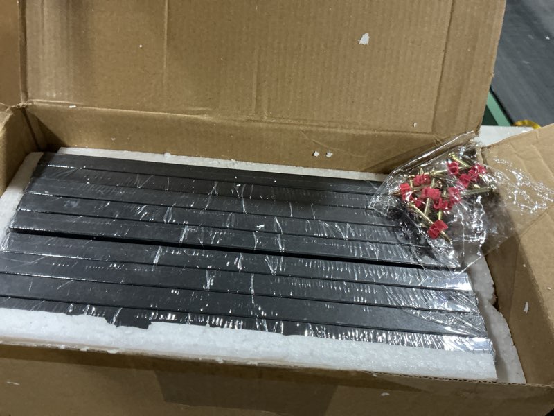Condition photo showing New/Like New for 8x10 Picture Frame Set of 9, Display Pictures 5x7 with Mat or 8 x 10 Without Mat, Multi Photo Frames for Wall Mounting or Table Top Display, Black Black 8x10 in