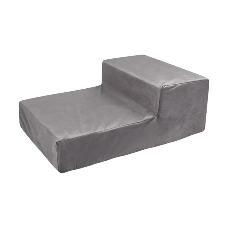 (Incomplete). YENING Large Dog Stairs for High Beds - Extra Wide Pet Steps for Large Dogs to Get on Tall Bed 2 Deep Step Cat Ramp for Couch Grey 1.0 2 Steps (18\\\\\\\" High)