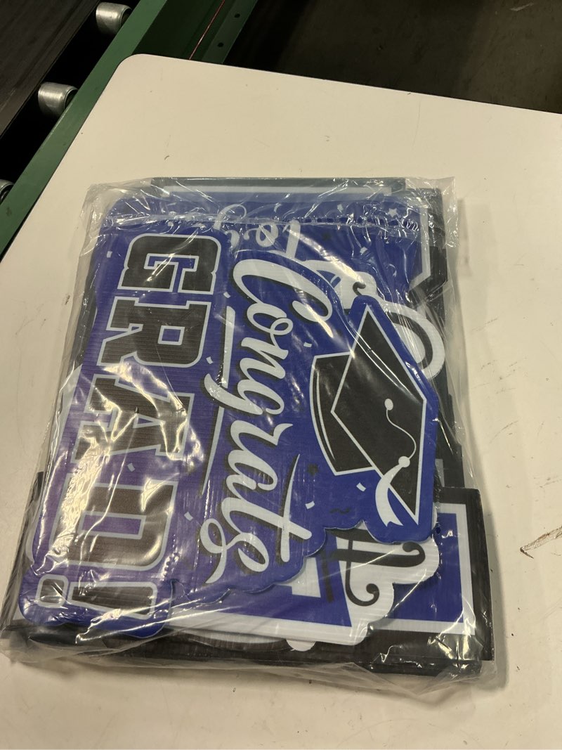 Condition photo showing New/Like New for blue themed graduation decorations 2026 - graduation yard signs class of 2026,congratulate graduation yard signs - graduation party supplies for high school & graduation party decorations blue 2026