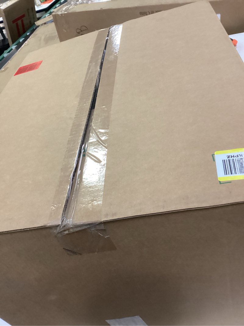 Condition photo showing New/Like New for Amazon Basics Cat Litter Box with Lid, No-Mess, Standard, unisex, Charcoal, 26 in x 23 in x 20 in