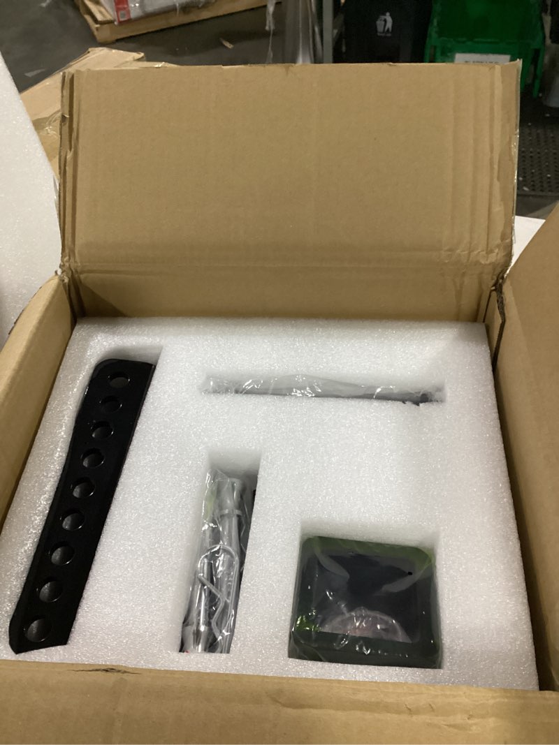 Condition photo showing As Is for adjustable trailer hitch -drop hitch-tow hitch with 2.5 inch receiver-6inch drop/rise, 2" & 2-5/16" ball hitches for trucks, 22,000 lbs gtw, trailer hitches with anti-theft pin, black…