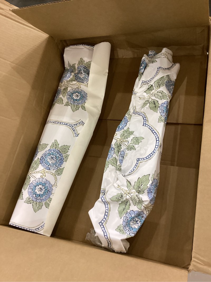 NuWallpaper x Society Social Floral Bazaar Green and Blue Peel and Stick Wallpaper, SSS6316