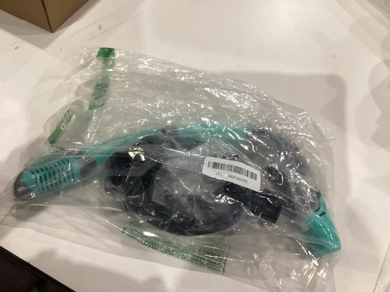 Condition photo showing As Is for Greatever Dry Snorkel Set,Panoramic Wide View,Anti-Fog Scuba Diving Mask,Professional Snorkeling Gear Black Green Adults