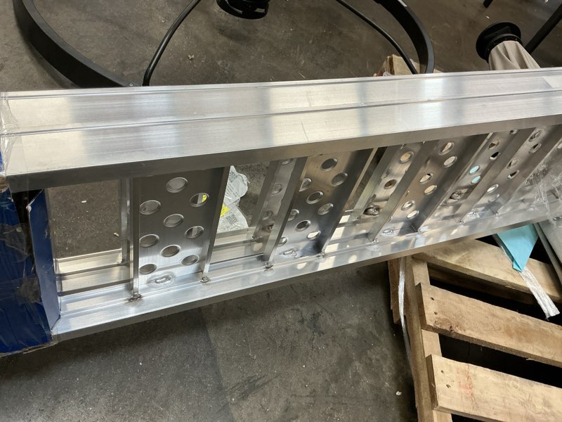 Condition photo showing As Is for kobalt 1.01-ft x 7.5-ft 1500-lb capacity arched loading ramp