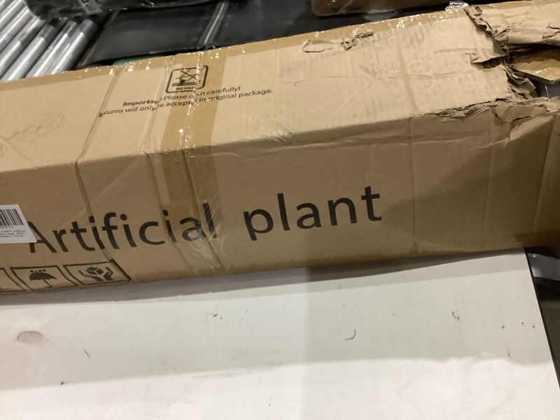 Condition photo showing New/Like New for 2Pack 47.24"/3.94FT Artificial Camellia Trees with 36 Red Flowers in Cement Pots – Lifelike Fake Trees for Front Porch, Home, Indoor Outdoor Spring Decor, Office or Housewarming Gifts Red 47.24 inchx2