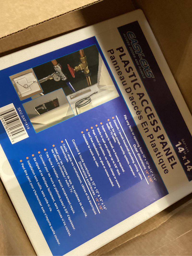 Condition photo showing New/Like New for Access Panels Spring-Fit 14"x14" (External 16"x16") Square (SAP1414) for Drywall, celing, Electrical, Plumbing Hole Covers 14"x14" - 1 Pcs