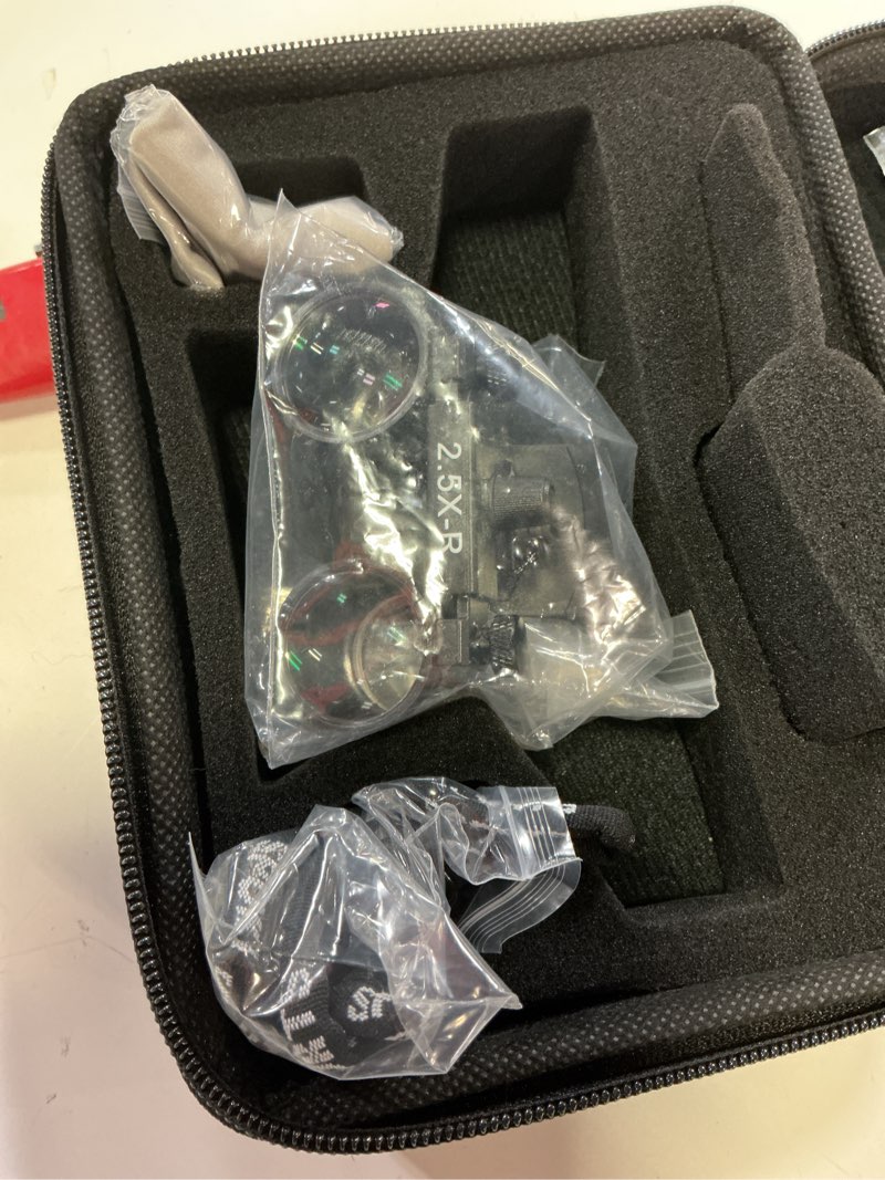 Condition photo showing Good Condition for 2.5x binocular loupes dy-109 clip-on type magnifier optical glass