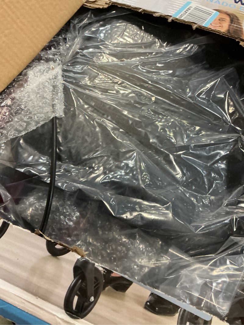 Condition photo showing Good Condition for medline steel rollator walker with seat, burgundy, 350 lb. weight capacity, 6” wheels, foldable, adjustable handles, rolling walker for seniors, walker for mobility impaired