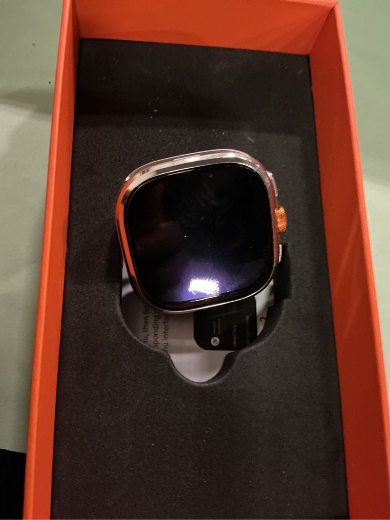 Condition photo showing Good Condition for dual-system smart watch with 2.4" amoled bezelless display, rotatable camera, android support, gps, 2100mah ultra-long battery, ip67 waterproof for men and women (white)