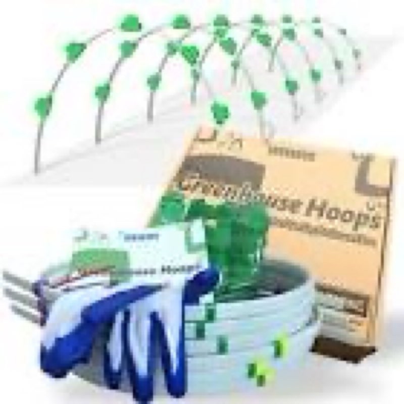 lanevan garden hoops diy kit – rust-free material | heavy-duty | weather resistant | chicken tunnel 