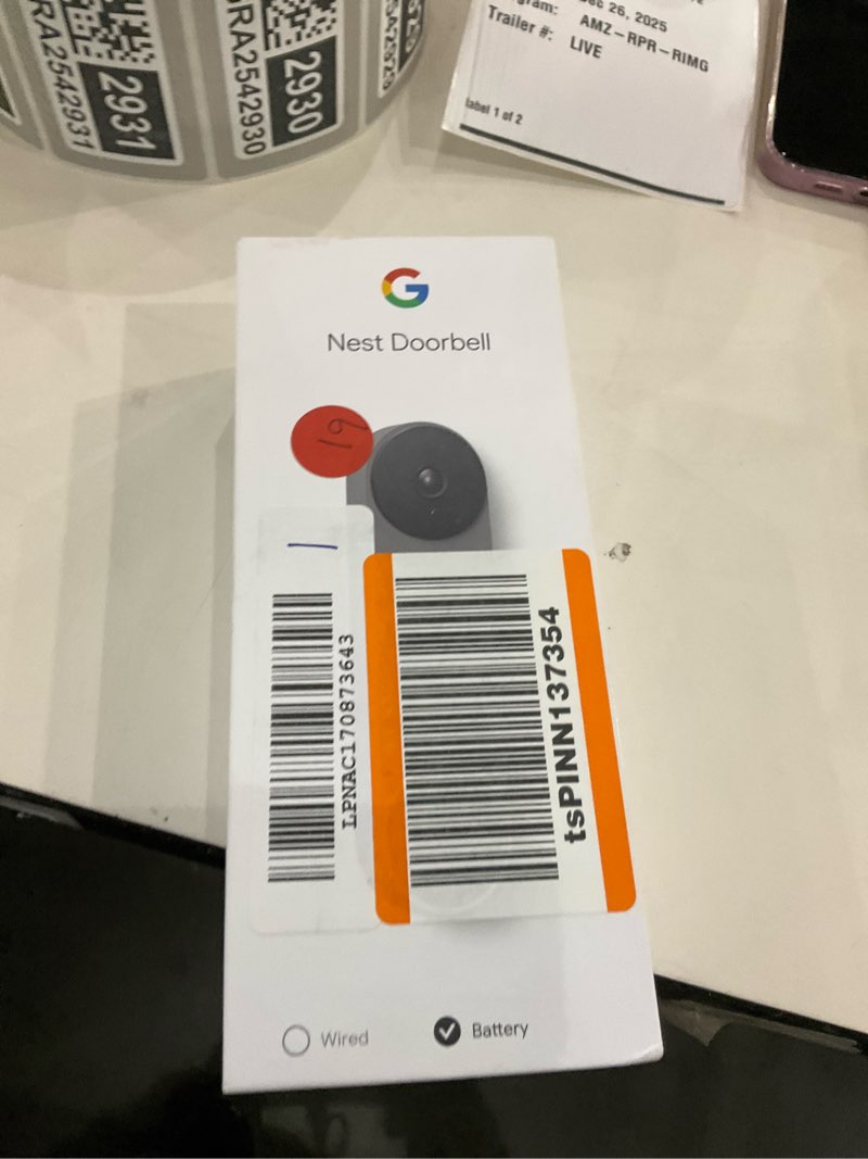 Condition photo showing New/Like New for Google Nest Doorbell (Battery) - Ash