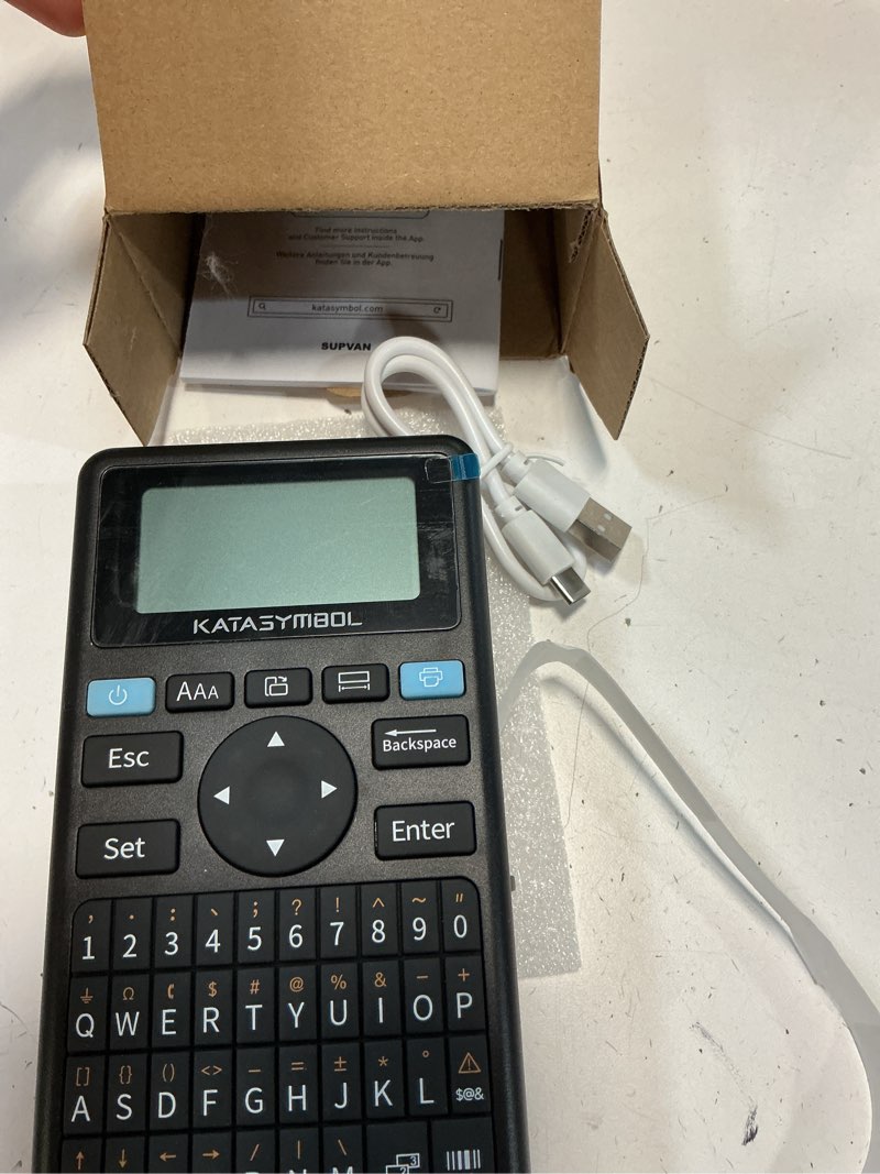 Condition photo showing New/Like New for SUPVAN E11 Bluetooth Label Maker Machine with 4 Tapes, Support Keyboard & App with 40 Fonts and 650+ Icons, Rechargeable Inkless Labeler for Home, Kitchen, Office, School, Organization, Black Machine + 4 Tapes (Set 2)