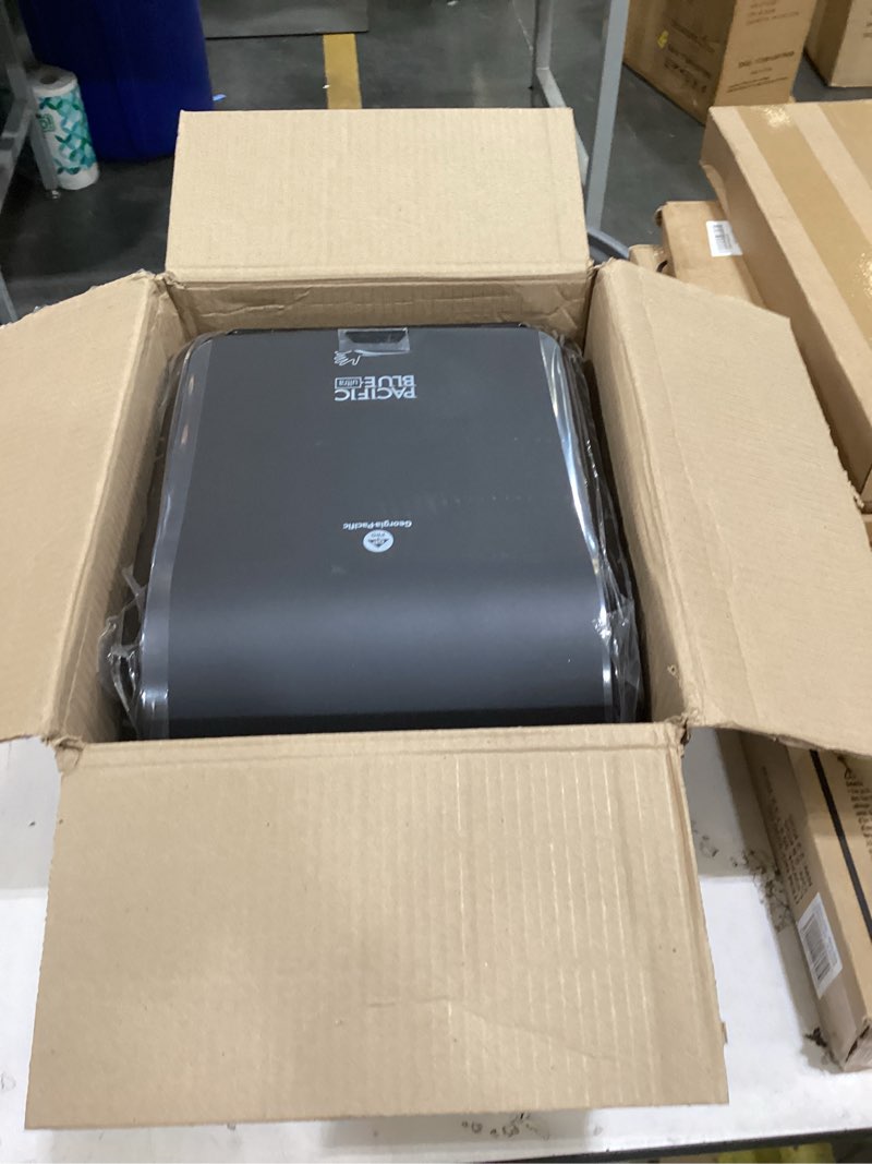 Condition photo showing Good Condition for pacific blue ultra 8" high-capacity automated touchless paper towel dispenser by gp pro (georgia-pacific); black; 59590; 12.9" w x 9" d x 16" h; 1 dispenser automated dispenser