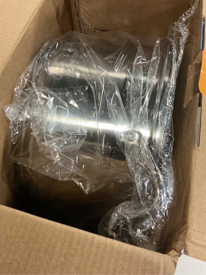 Condition photo showing Good Condition for kirecoo stainless steel stock pot - 8 quart heavy duty induction cooking pot with visible lid for pasta, soup, spaghetti, nonstick thick bottom big stockpot, deep cookware for canning, boiling, simmer 8 qt