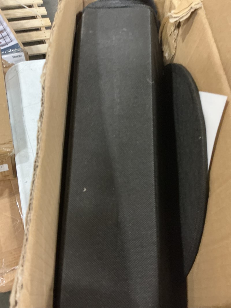 Condition photo showing As Is for pinplus ottoman with stroage round boucle ottoman and tray sherpa removable foot stool coffee table for dorm, living room black, 13"x13"x13.7" black 13"d x 13"w x 13.8"h