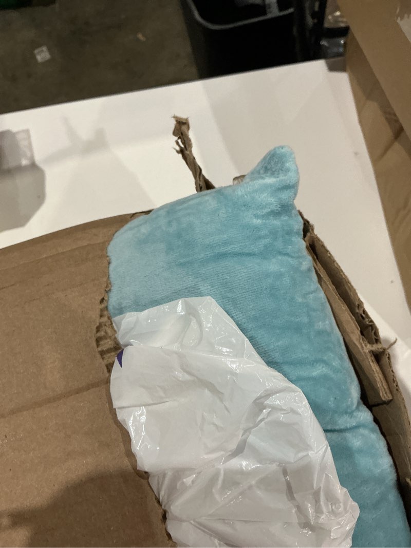 Condition photo showing Good Condition for wonder miracle 4 pack seat cushion/chair cushion pads for dining chairs, office chair, floor, machine wash & dryer friendly (flannel 16"×16", light blue) flannel 16"×16" light blue