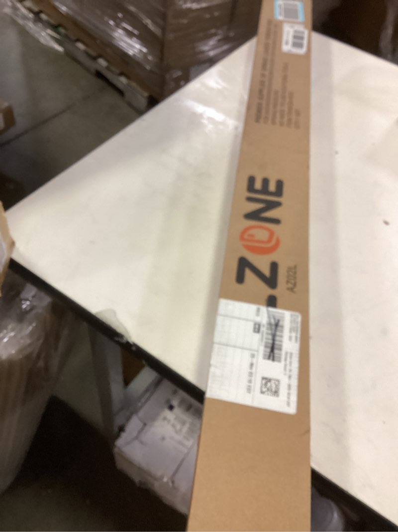 Condition photo showing New/Like New for ALLZONE Tension Curtain Rod for Window, 83-123 Inches, Heavy Duty Curtain Rods No Drilling, Non-Slip Bathroom Shower Tension Rod, Renter Friendly, Adjustable, Spring Loaded, Extra Long, White White 83-123 Inches