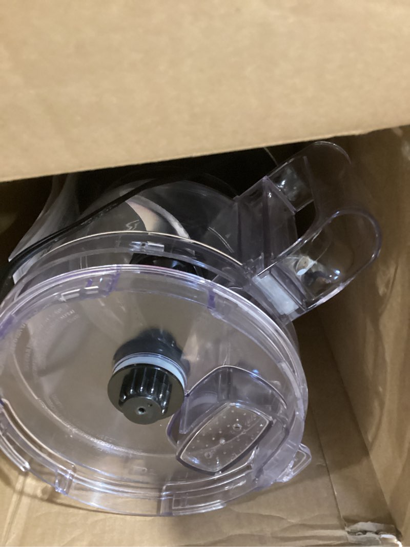 Condition photo showing As Is for Hamilton Beach Food Processor & Vegetable Chopper for Slicing, Shredding, Mincing, and Puree, 10 Cups + Easy Clean Bowl Scraper, Black and Stainless Steel (70730)