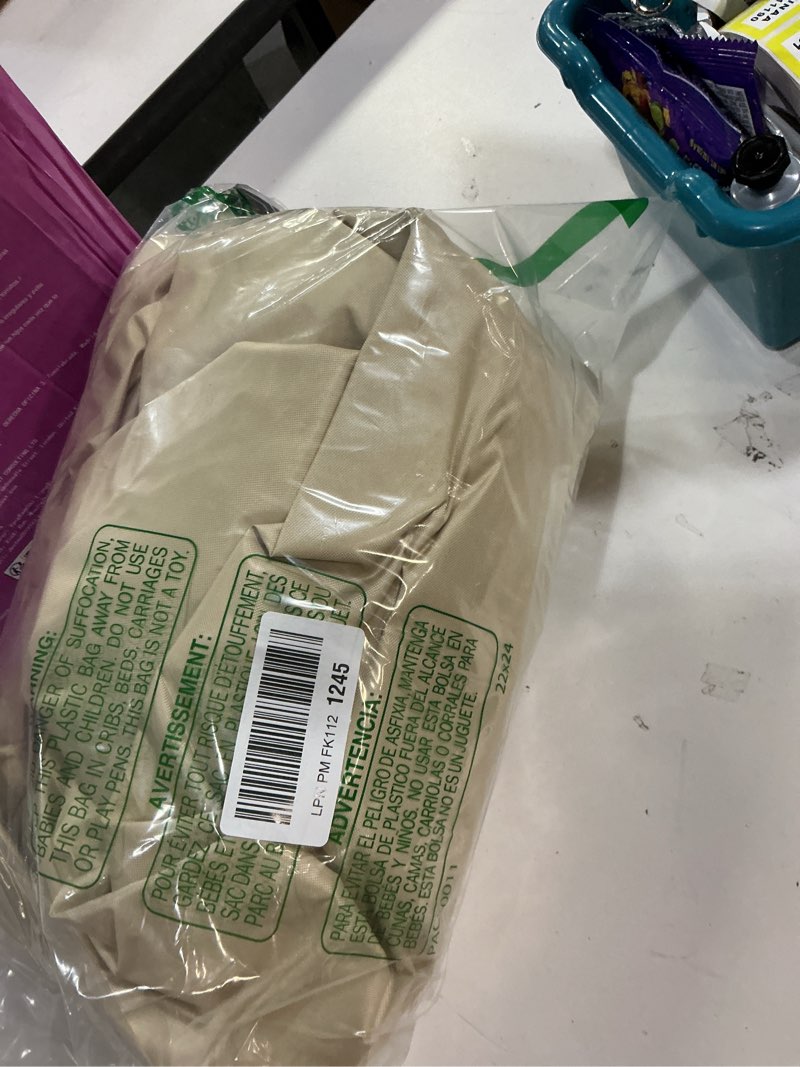 Condition photo showing Good Condition for Vailge Round Patio Furniture Covers, 100% Waterproof Outdoor Table Chair Set Covers, Anti-Fading Cover for Outdoor Furniture Set, UV Resistant (Beige&brown, 84"DIAx28"H) 84"DIAx28"H Beige&brown