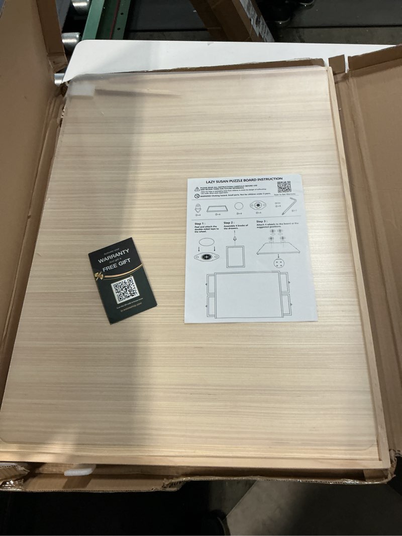 Condition photo showing Good Condition for Similar 1000 Piece Rotating Puzzle Board with Drawers and Cover - 4 Drawers, Wooden Jigsaw Puzzle Table | 30” X 22”| Jigsaw Puzzle Board - Portable Puzzle Tables for Adults and Kids by Beyond Innoventions