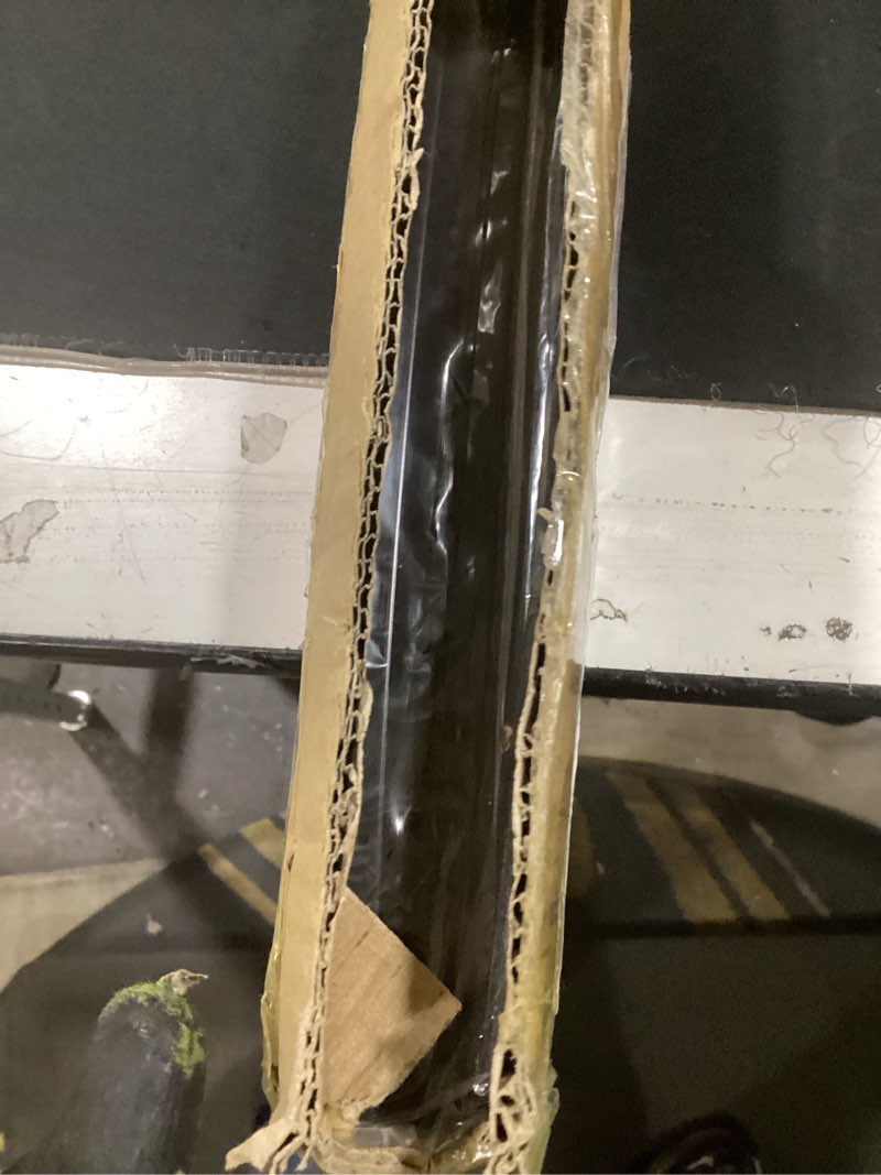 Condition photo showing Good Condition for 2 pcs 36" slide on door sweep 1-3/4" wide vinyl weatherstrip seal for exterior doors, energy efficient draft stopper, easy slide in installation, blocks dust/insects/noise(black) kerf-style black 2