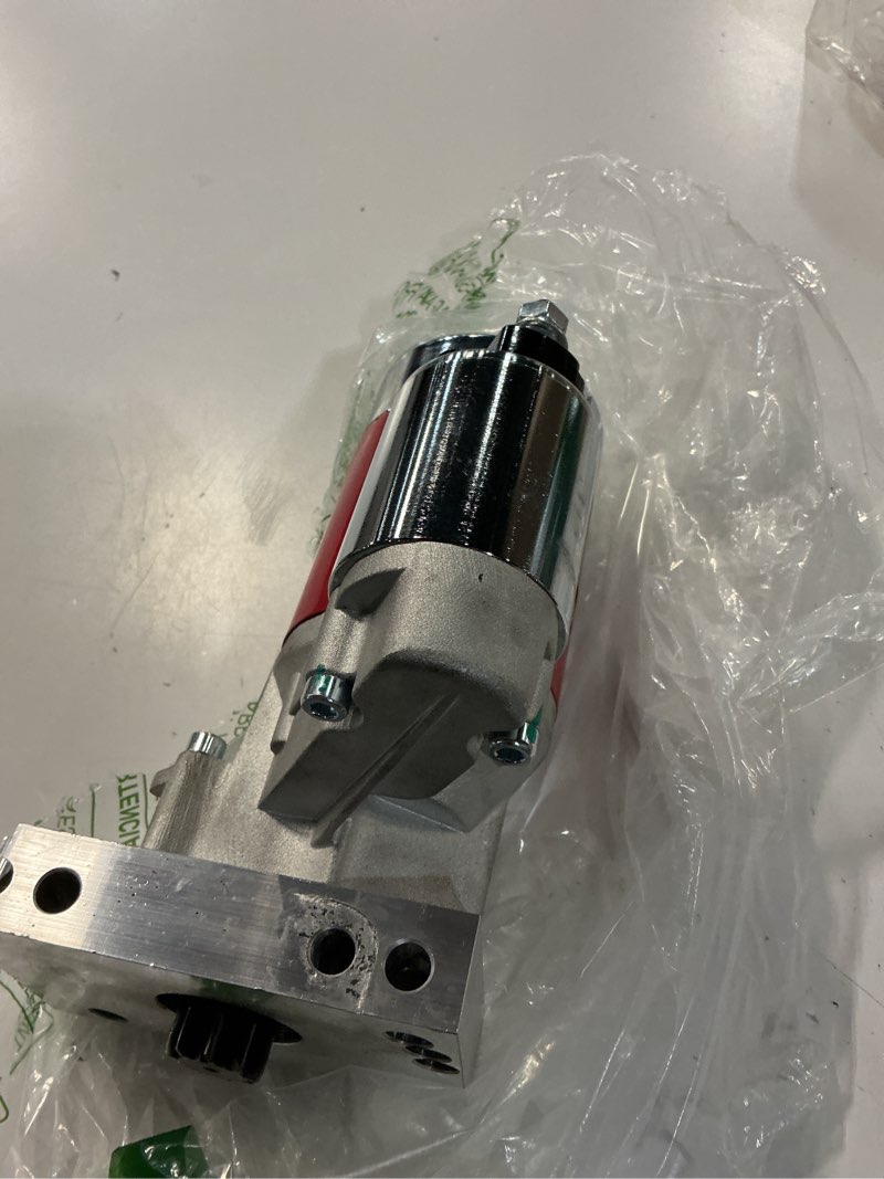 Condition photo showing Good Condition for high torque 3 hp 9 tooth mini starter w/ 153/168 tooth flywheels for small/big block - replacement for chevy bbc sbc red