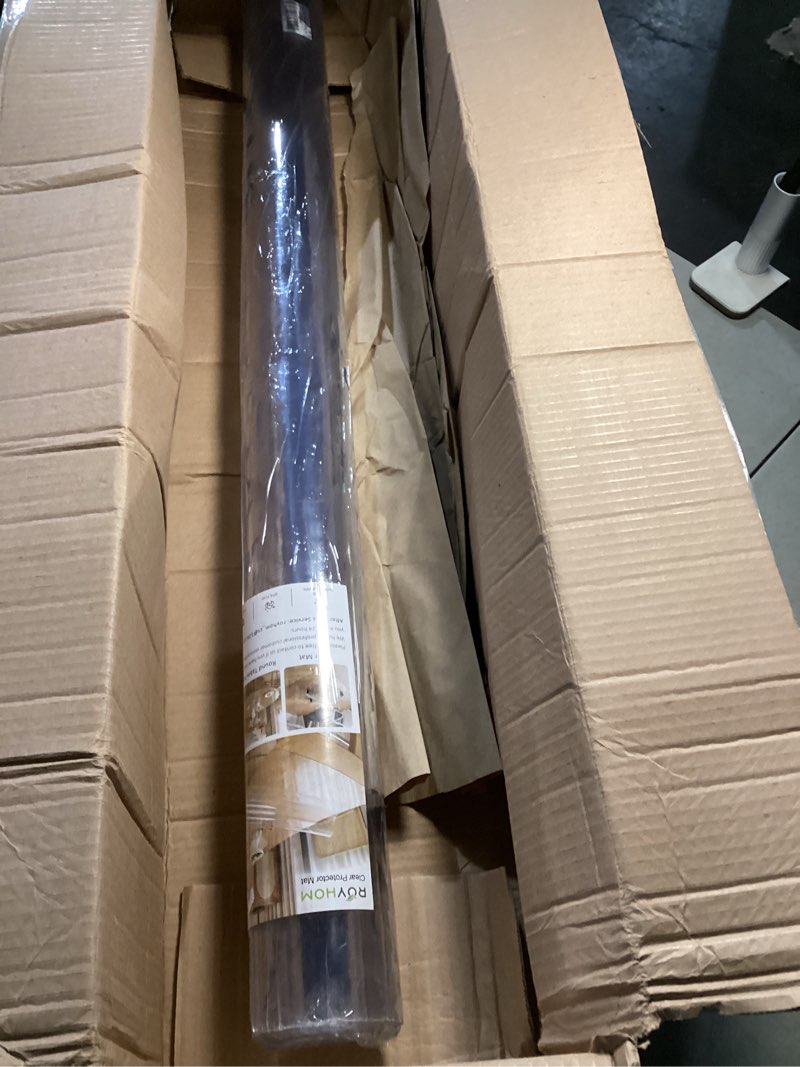 royhom clear table protector 38 x 80 inch - 2mm thick plastic table cover, clear table cover protect