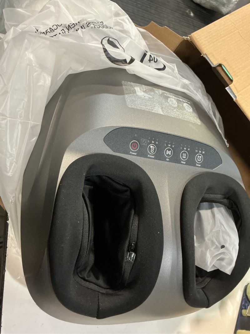 Condition photo showing Good Condition for Shiatsu Foot Massager Machine with Heat & Remote, 2026 Upgraded Deep Kneading Feet Massager for Plantar Fasciitis & Neuropathy, 3 Heat Levels, Multi-Mode Massage, Auto-Off Timers, Gifts for Women Men Gray