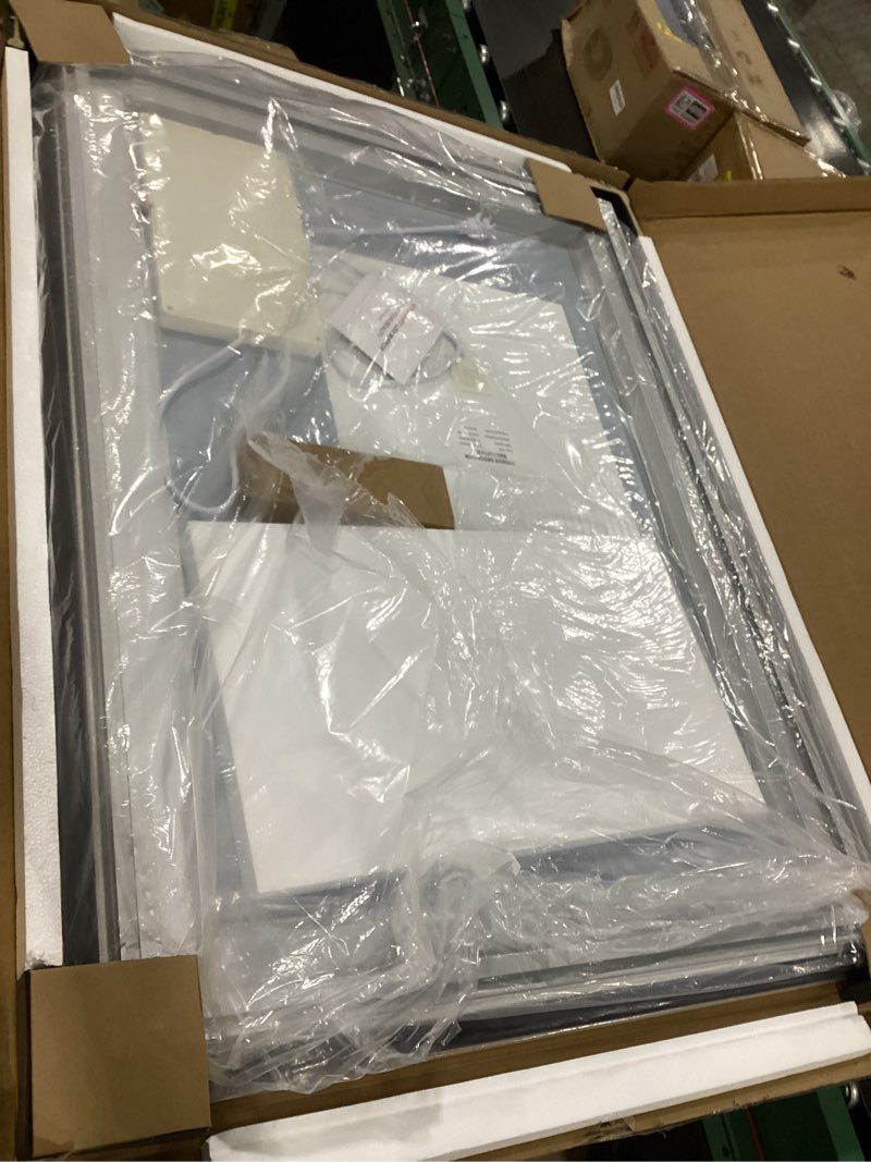 Condition photo showing New/Like New for 40x30 led bathroom mirror with lights, anti-fog, backlit + front lit, lighted bathroom vanity mirror for wall, memory function, dimmable, tempered glass, shatter-proof 40"l x 30"w