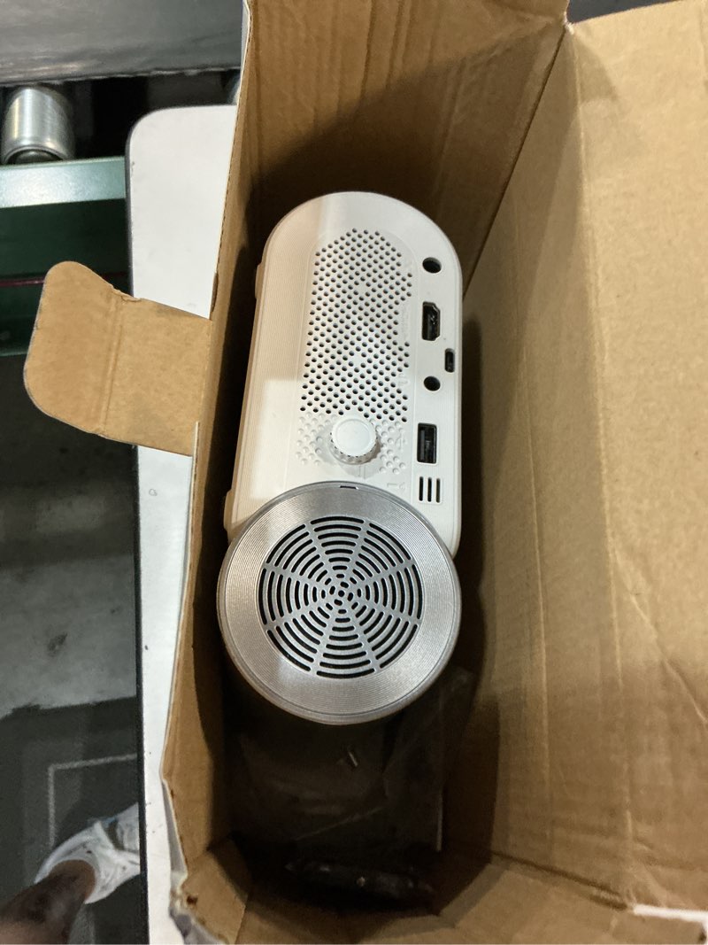 Condition photo showing Good Condition for mini projector with wifi and bluetooth, 400 ansi portable mini projectors for iphone, native 1080p 4k support home theater for outdoor, 200” display for smartphone/hdmi/usb/tv stick silver