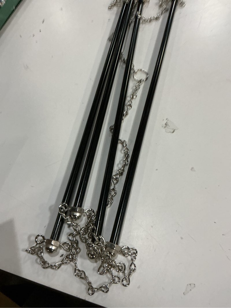 Condition photo showing Good Condition for Dunzy Blanket Rack 24.02 x 44.88 Inch Saddle Rack Long Saddle Stand Stall Blanket Bar Horse Trailer Organizer for Western Saddle Blankets Horse Blankets Pads Towels Storage Supplies, Black