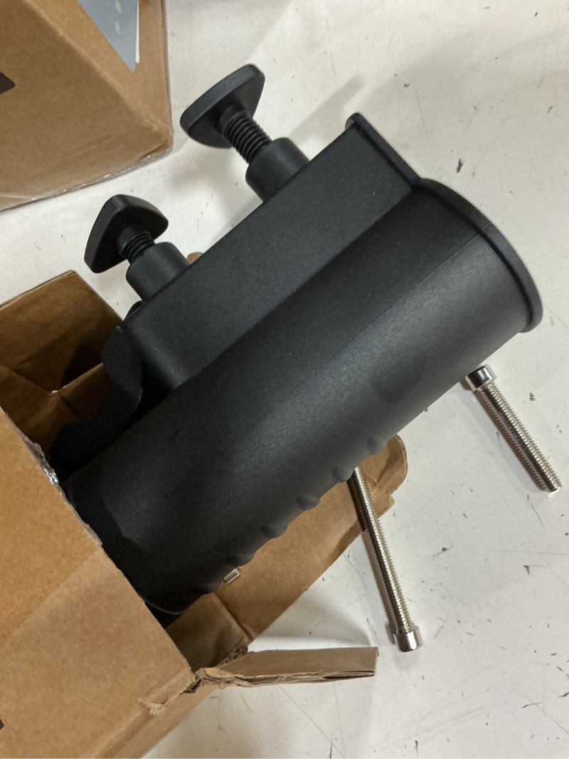 Condition photo showing Good Condition for 10l0l heavy duty golf push cart umbrella holder - 180° adjustable aluminum base for golf carts, strollers, wheelchairs & bikes | universal mounting design short style