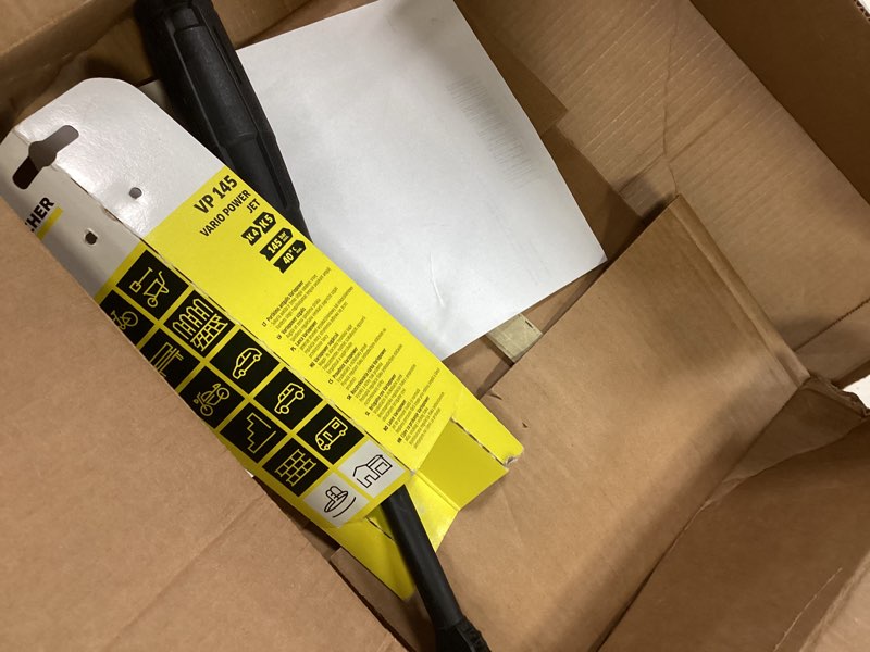 Condition photo showing As Is for Kärcher Vario Power Spray Wand for Karcher Electric Pressure Washers K1-K5 Models - Automatic Detergent Dispenser - Variable Pressure Adjustment