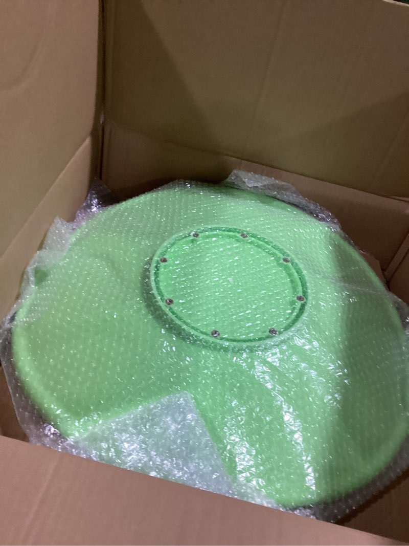 Condition photo showing Good Condition for zhenx spinning chair for autistic kids (ages 3-18) - 220lbs capacity sensory swivel seat - sensory toy for teens with adhd/autism - sit and spin calming gift to improve focus & body balance (green) green metal