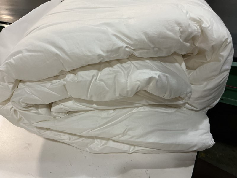 Condition photo showing Good Condition for premium down alternative comforter, king/cal king, white