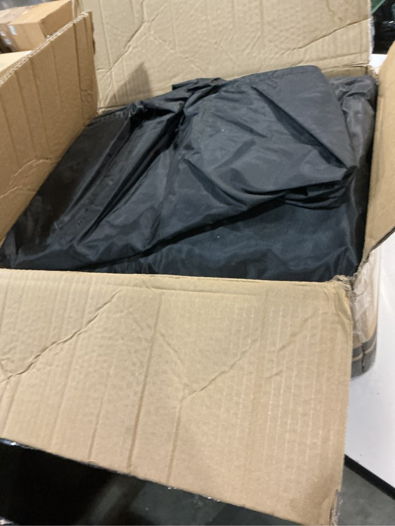Condition photo showing Good Condition for 10l0l golf cart driving enclosure for club car ds, 2+2 passenger short roof, waterproof windproof heavy duty 600d rain cover with 4-sided clear windows & durable door zipper, all-weather protection black