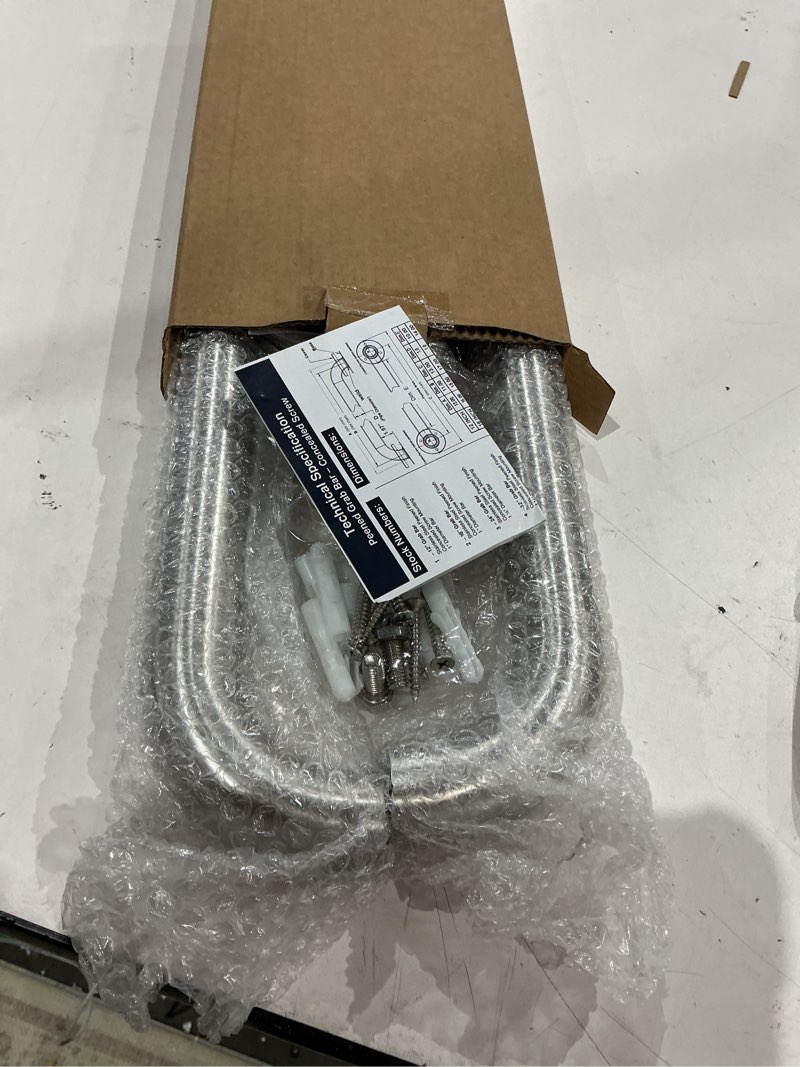 Condition photo showing Good Condition for 2 pack 24 inch shower grab bar, zuext satin brushed nickel stainless steel bathroom grab bar, shower balance bar,safety hand rail support,handicap elderly senior assist bath handle(1.25" diameter) brushed nickel 24 inch 2