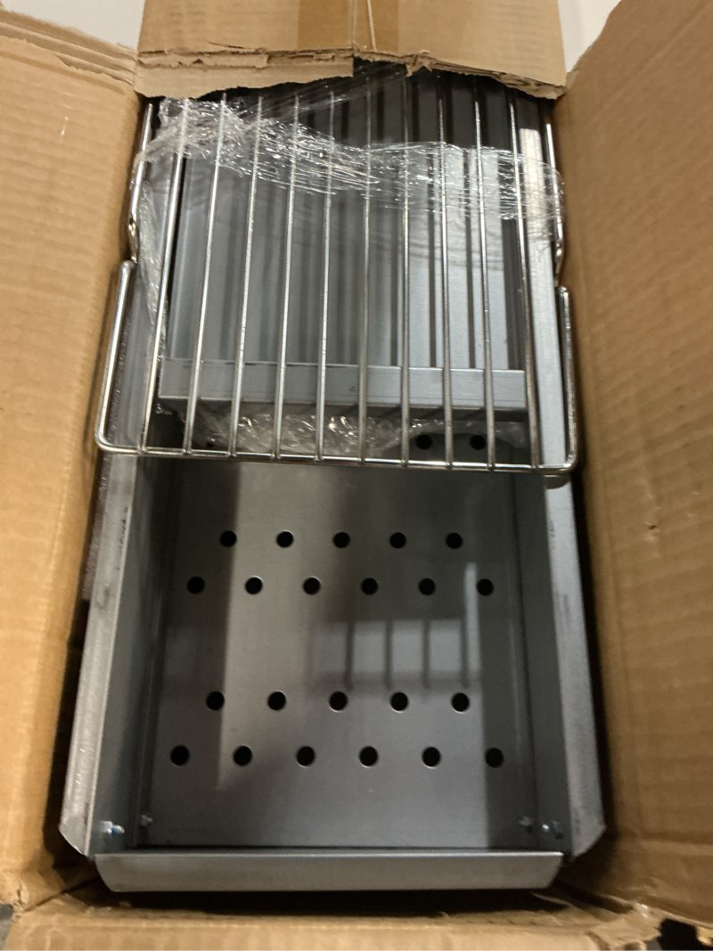 Condition photo showing Good Condition for willbbq charcoal grills commercial quality portable hibachi bbq lamb skewer detachable? camping barbecue grill for backyard outdoor cooking use(39.4x7.1x5.1 inch with accessories)