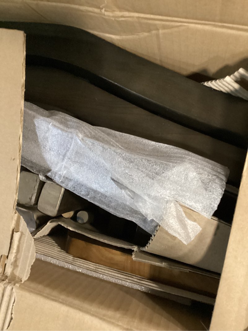 Condition photo showing Good Condition for International Concepts X-Back Dining Chair, Height, Hickory/Washed Coal 2 pieces