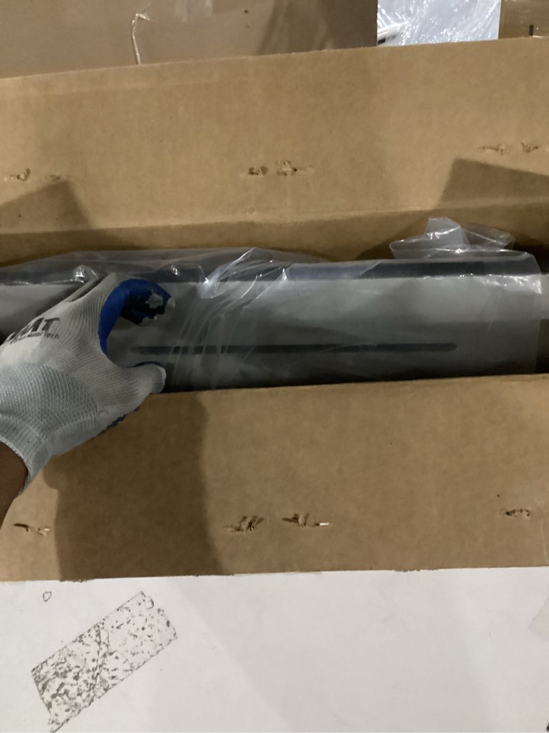 Condition photo showing Good Condition for seachrome 18 inch silhouette slimline folding wall mount shower bench seat, light gray seat with silver frame light gray with silver frame