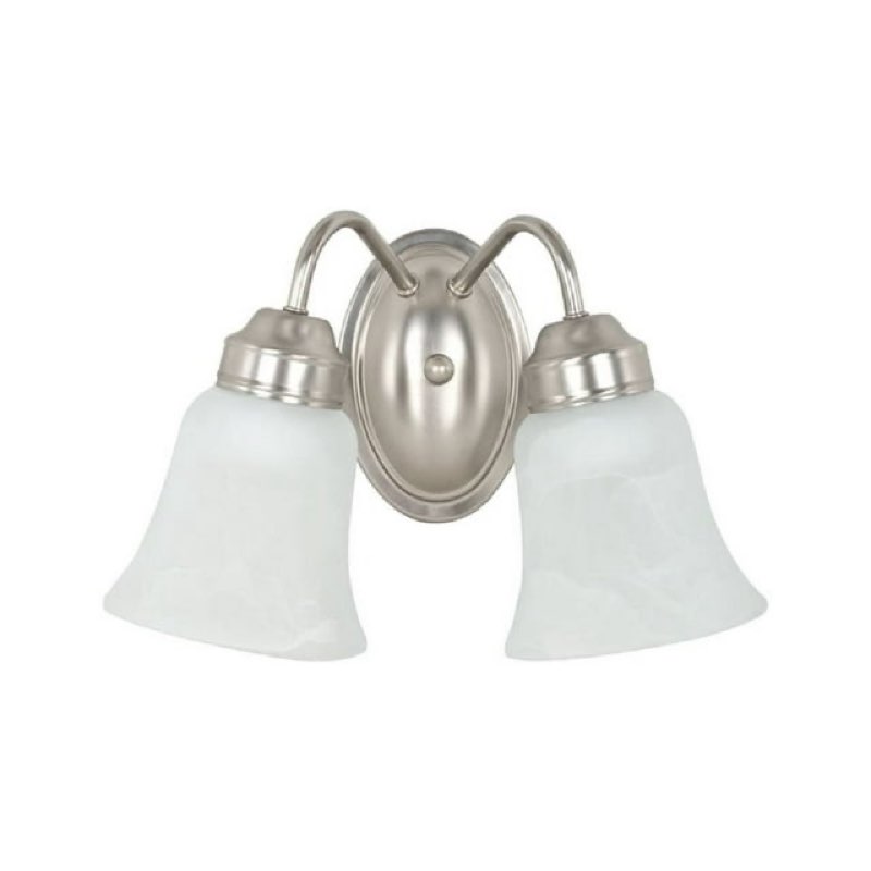  Sunset Lighting F3332 2 Light 200 Watt Bathroom Vanity Light - Nickel