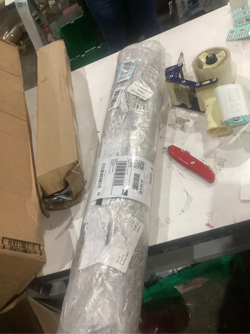 Condition photo showing As Is for Loloi Darby Collection DAR-07 Pebble/Sand 2'-7" x 4' Accent Rug Pebble / Sand 2'7" x 4' (Rectangular)