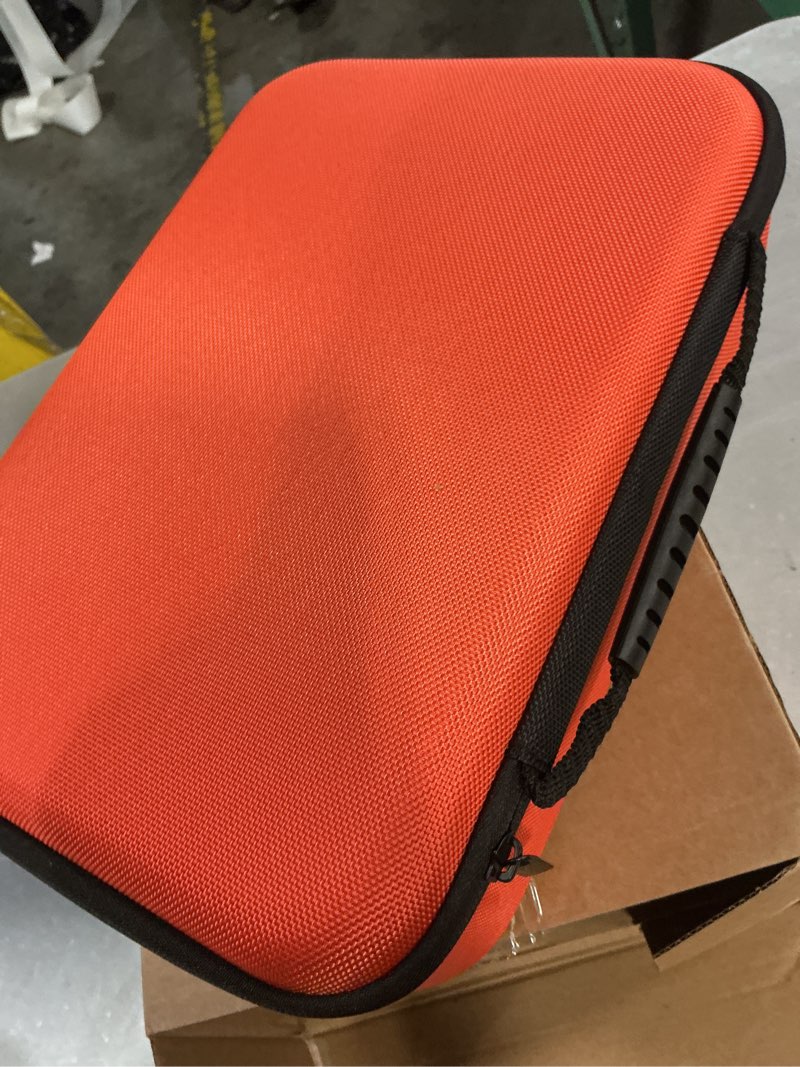 Condition photo showing Good Condition for relaxweex eva hard case with customizable foam 12.6 x 8.3 x 3.5 inch protective eva carrying case shockproof outdoor for camera, digital products, electronic instruments with knife, orange 12.6 x 8.3 x 3.5 inch orange 1