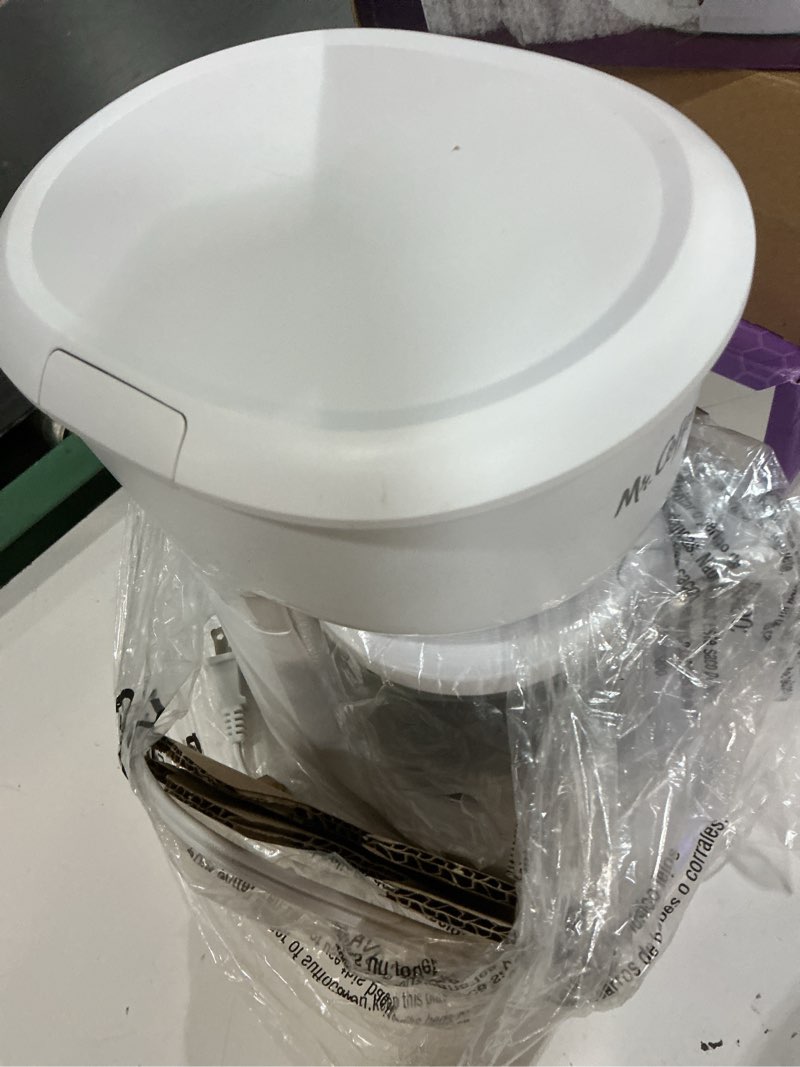 Condition photo showing As Is for mr. coffee 2134286 ® 5-cup mini brew switch coffee maker, white white 5-cup coffee maker