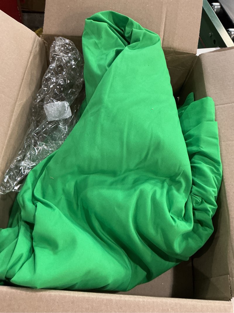 Condition photo showing Good Condition for beiyang 10 ft x 20 ft photography backdrop green screen, green background non-reflective fabric wrinkle resistance photo background for photo studio shooting props green 10x20ft