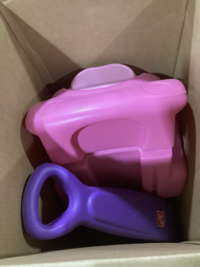 Condition photo showing Good Condition for step2 push around buggy kids push car, ride on toy, stroller substitute, includes seat belt & horn, made of durable plastic, max weight 50 lbs., for toddlers 1.5-4 years old, pink