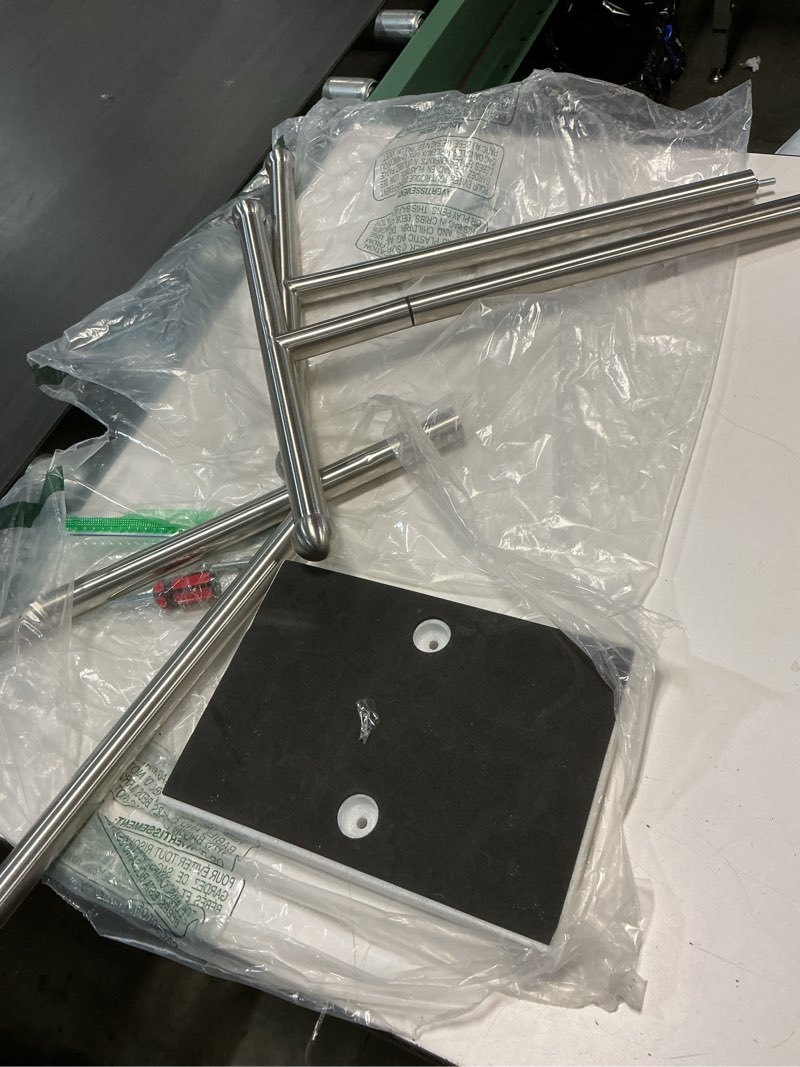 gerzwy toilet paper holder free standing with reserve, sus 304 stainless steel rustproof pedestal lavatory tissue roll holder floor stand storage modern brushed finish dzy003-ls