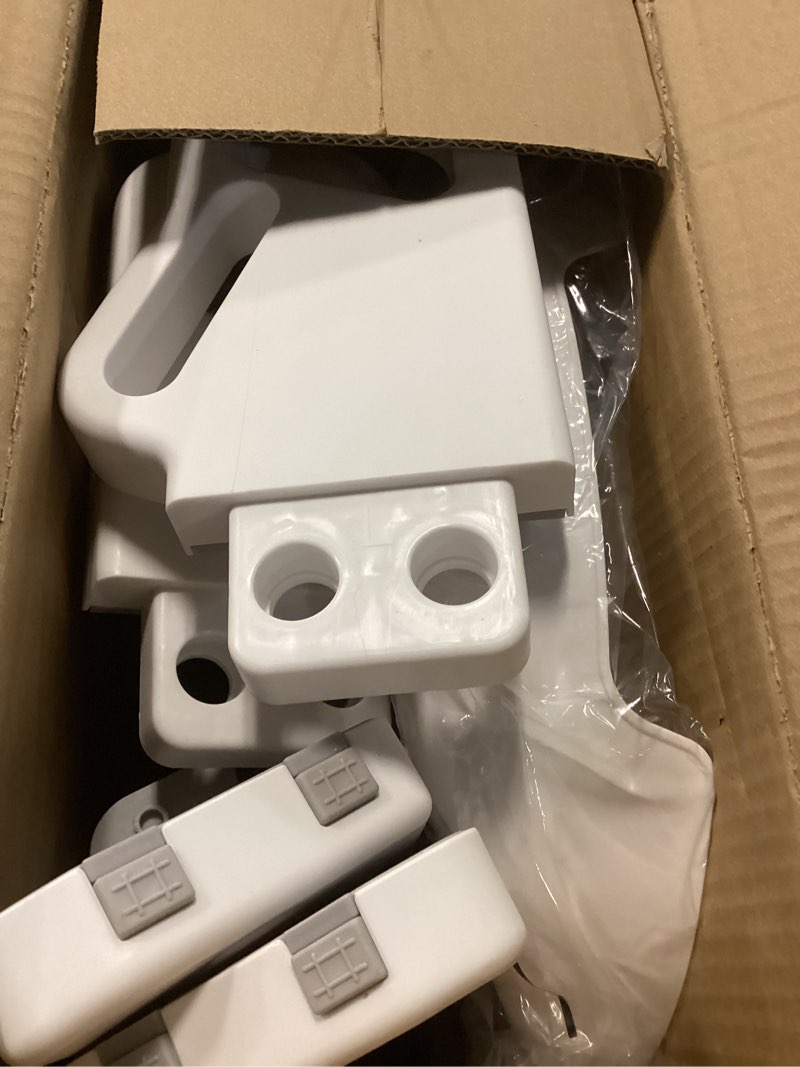 Condition photo showing As Is for Primlect Space-Saving Potty Training Seat with Ladder, Adjustable Step and Toilet Seat Height, Top Handles for Easy Climbing, Easy to Carry, Portable Toddler Toilet Trainer for Small Bathrooms Gray